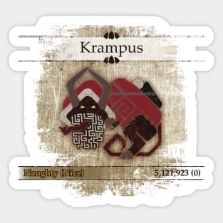 Krampus Hunter Sticker